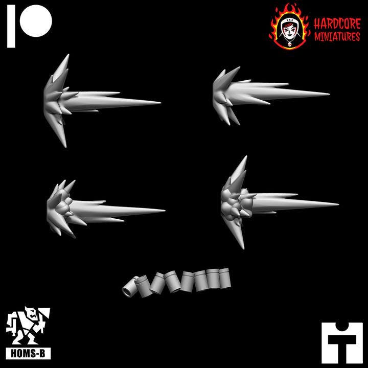 Arm & Weapons Add-on Packs for Modular Space Ork Kommandos