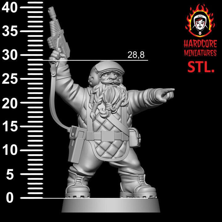 Retro Space Dwarf Troopers