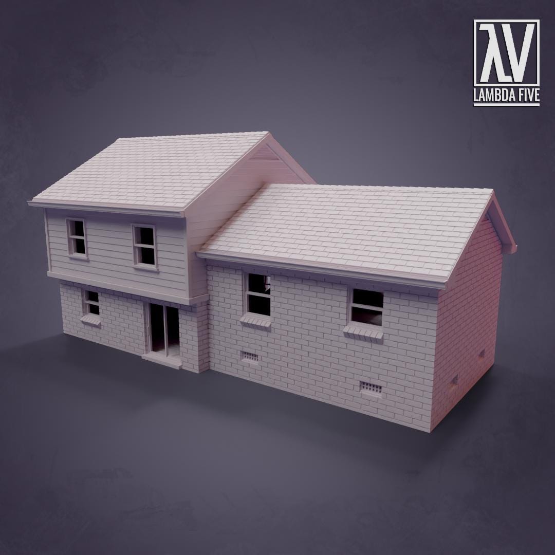 North American style timber framed house for Wargaming