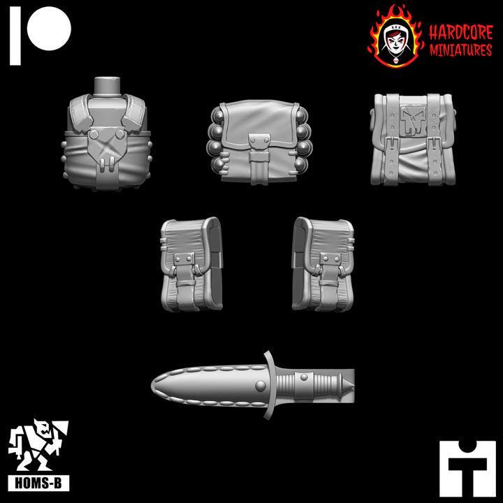 Arm & Weapons Add-on Packs for Modular Space Ork Kommandos