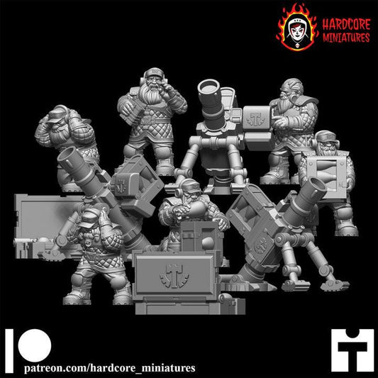 Space Dwarf Mortar Squad