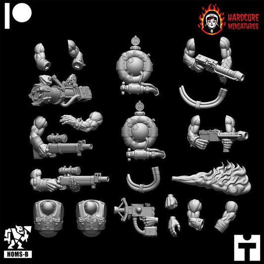 Arm & Weapons Add-on Packs for Modular Space Ork Kommandos