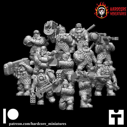 Space Dwarf Heavy Weapons Squad