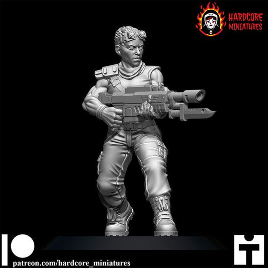 Female Human Fighters for Sci-fi Wargaming
